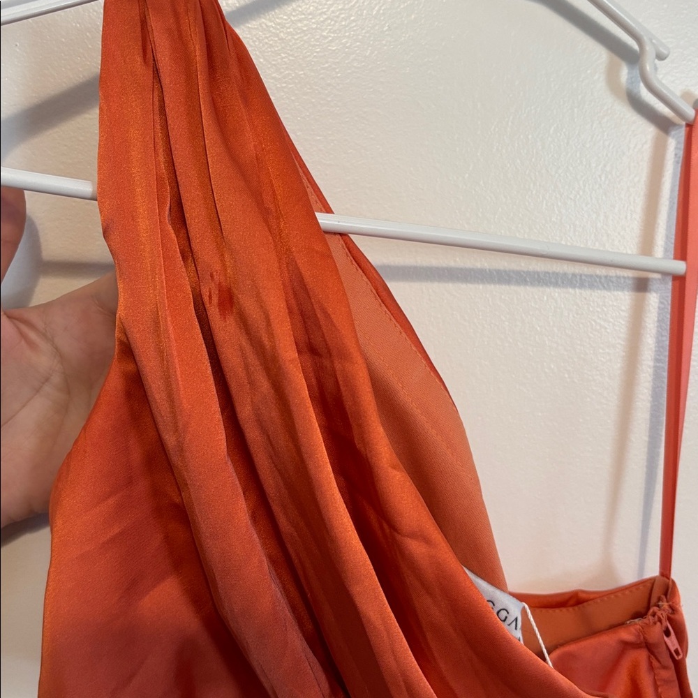 Mac Duggal Vibrant Orange Gown - Picture 5 of 5